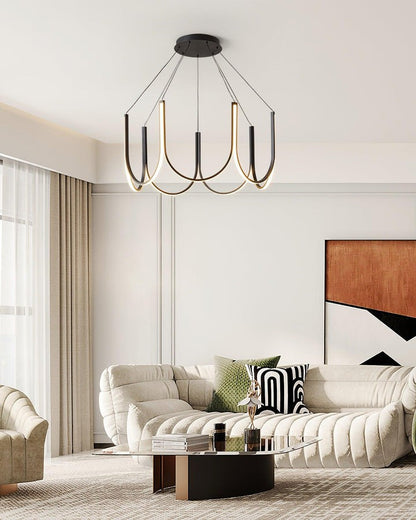 Modular U-Shaped LED Pendant – Adjustable Multi-Size Lighting
