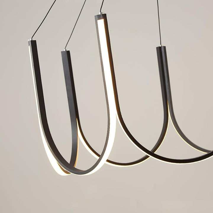 Modular U-Shaped LED Pendant – Adjustable Multi-Size Lighting