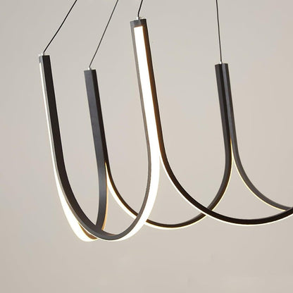 Modular U-Shaped LED Pendant – Adjustable Multi-Size Lighting