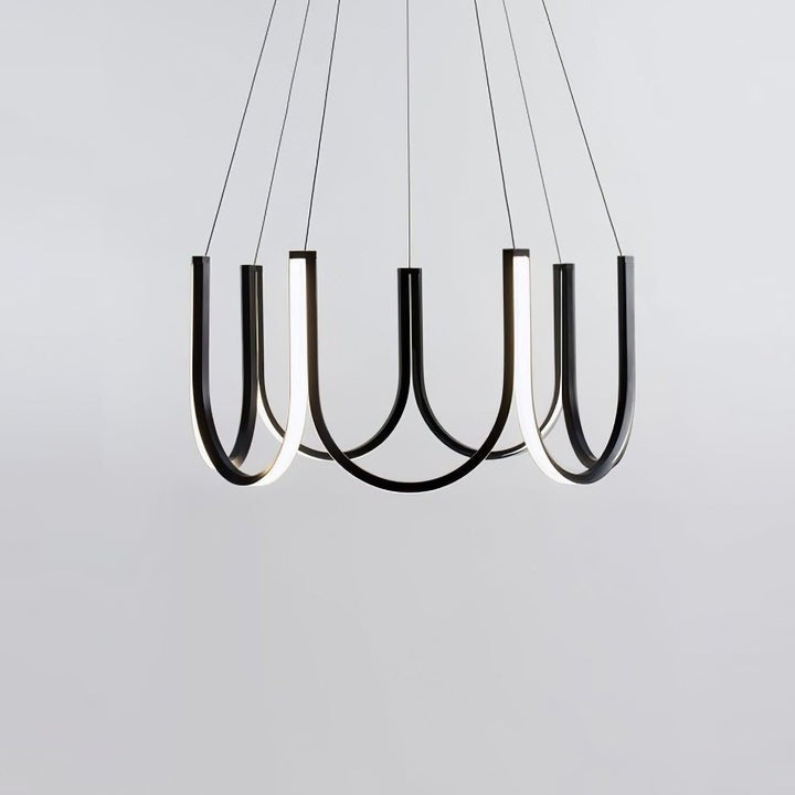 Modular U-Shaped LED Pendant – Adjustable Multi-Size Lighting