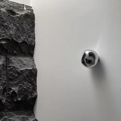 Molten Glass Plug-In Wall Lamp with Mirror Effect