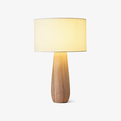 Mountain-Inspired Wood & Linen Table Lamp