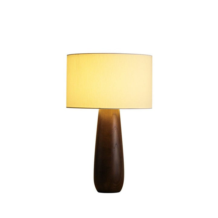 Mountain-Inspired Wood & Linen Table Lamp