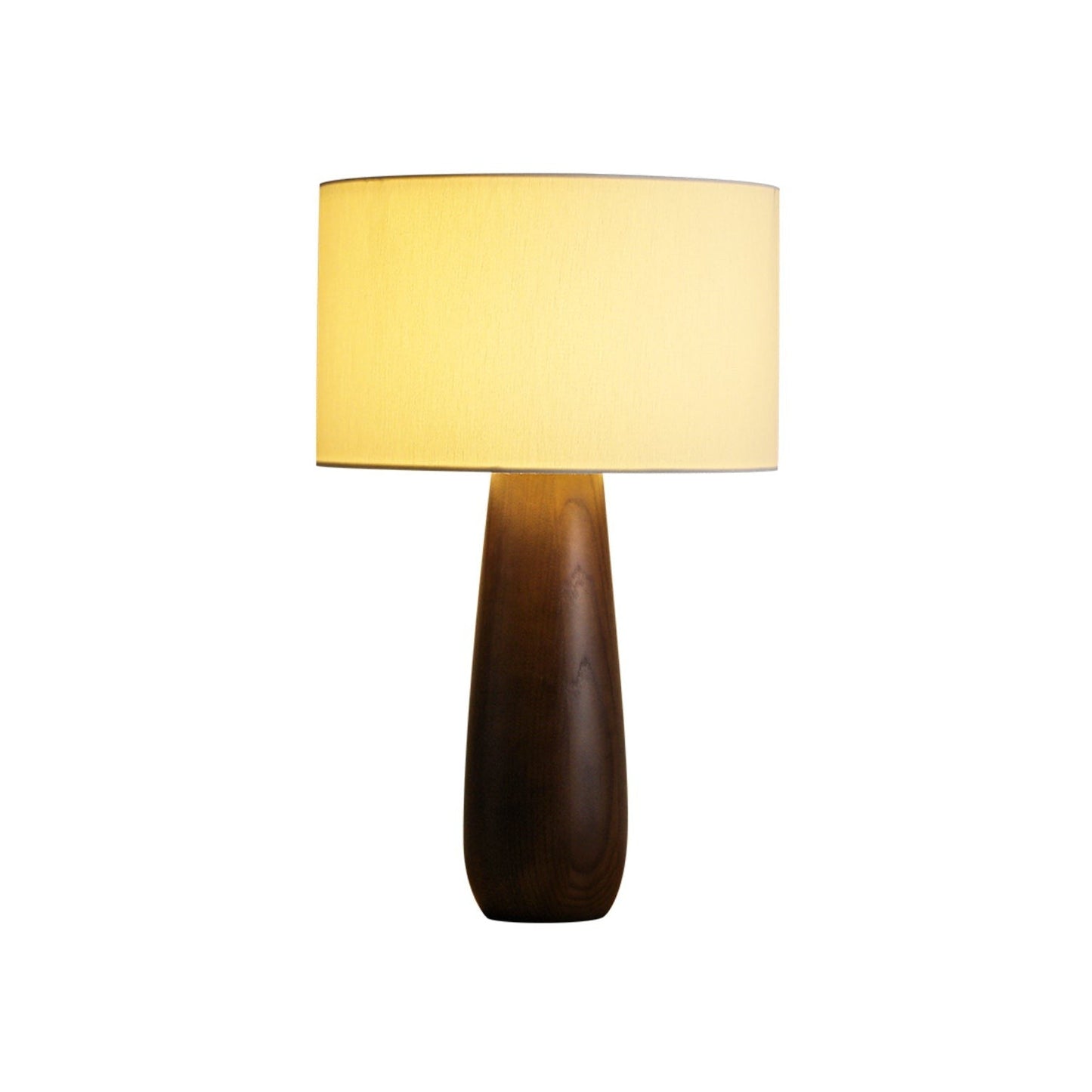 Mountain-Inspired Wood & Linen Table Lamp