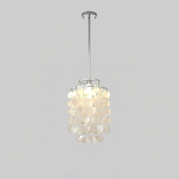 Multi-Layer Round Shell Disc Ceiling Chandelier