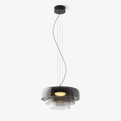 Multi-Tier LED Pendant Light with Adjustable Suspension