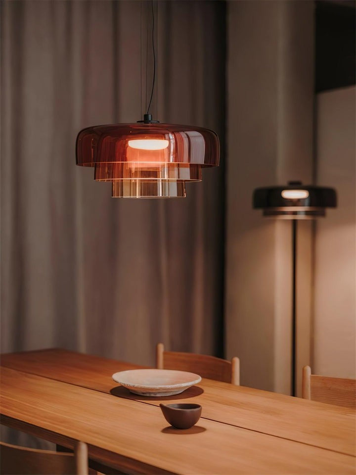 Multi-Tier LED Pendant Light with Adjustable Suspension