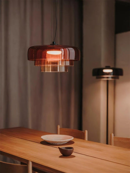 Multi-Tier LED Pendant Light with Adjustable Suspension