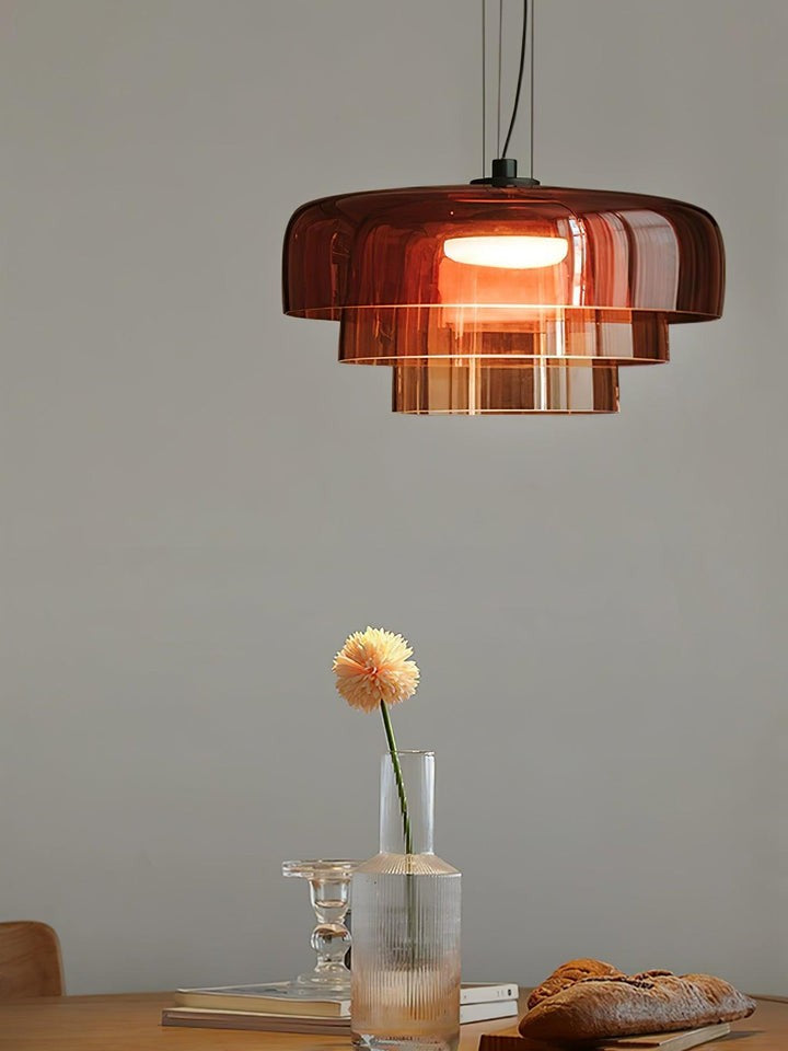 Multi-Tier LED Pendant Light with Adjustable Suspension