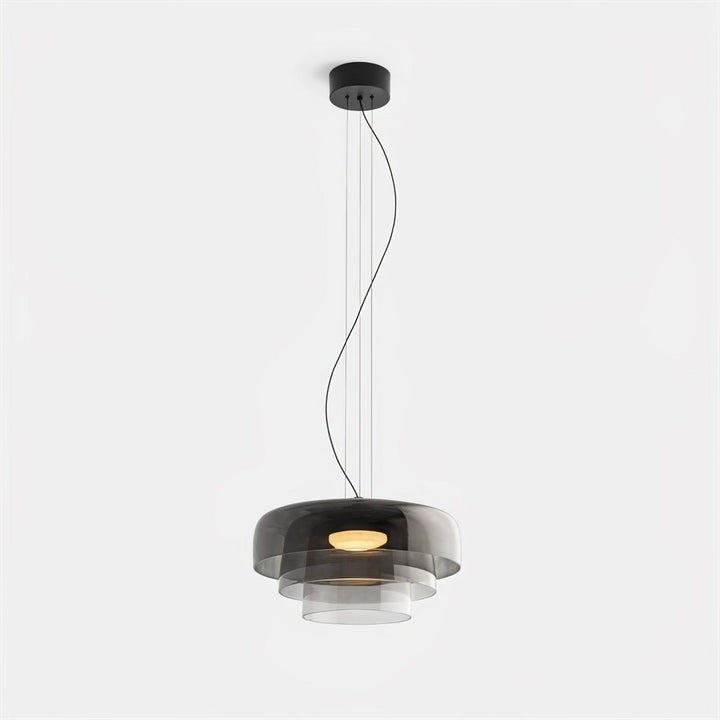 Multi-Tier LED Pendant Light with Adjustable Suspension