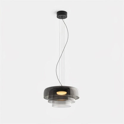Multi-Tier LED Pendant Light with Adjustable Suspension
