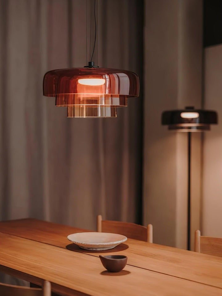 Multi-Tier LED Pendant Light with Adjustable Suspension