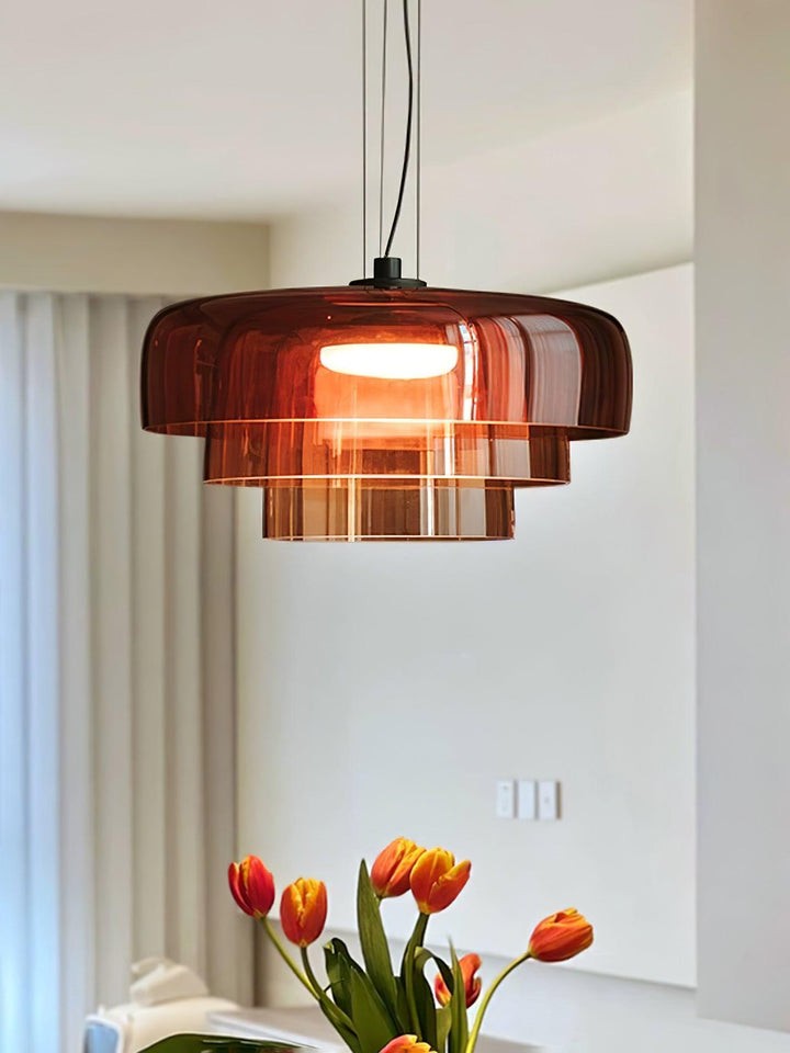 Multi-Tier LED Pendant Light with Adjustable Suspension