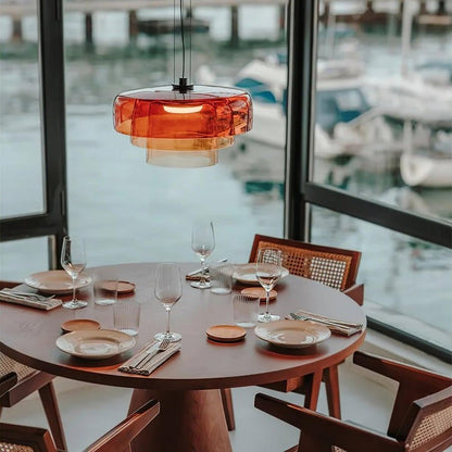 Multi-Tier LED Pendant Light with Adjustable Suspension