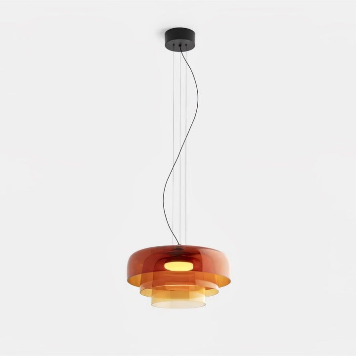 Multi-Tier LED Pendant Light with Adjustable Suspension