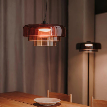 Multi-Tier LED Pendant Light with Adjustable Suspension