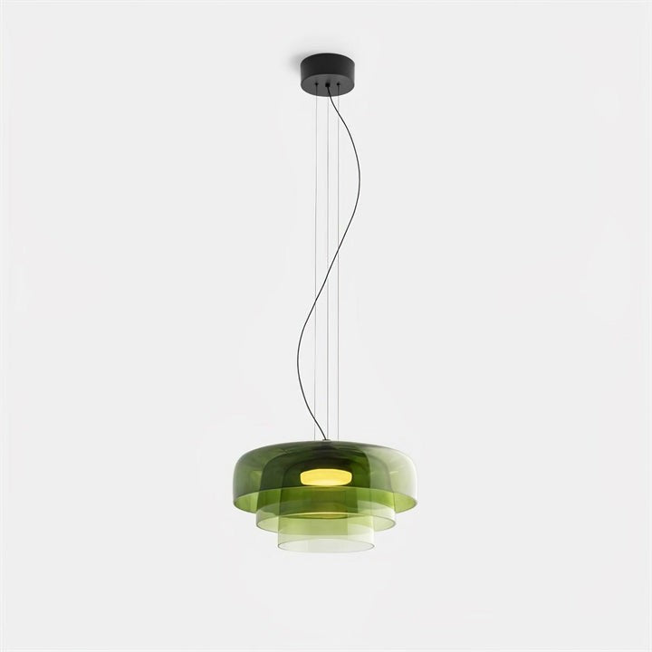 Multi-Tier LED Pendant Light with Adjustable Suspension