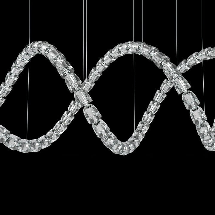 Multi-Tier V-Shaped LED Cascade Chandelier – Modern Pendant Light
