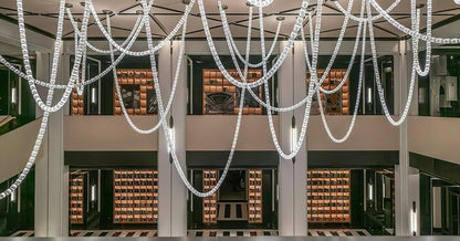 Multi-Tier V-Shaped LED Cascade Chandelier – Modern Pendant Light