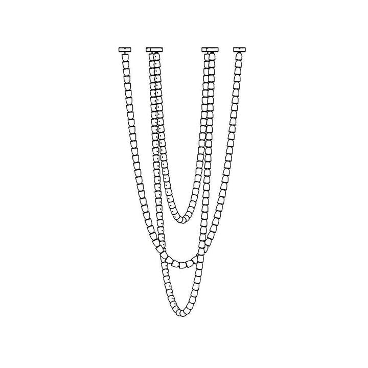 Multi-Tier V-Shaped LED Cascade Chandelier – Modern Pendant Light