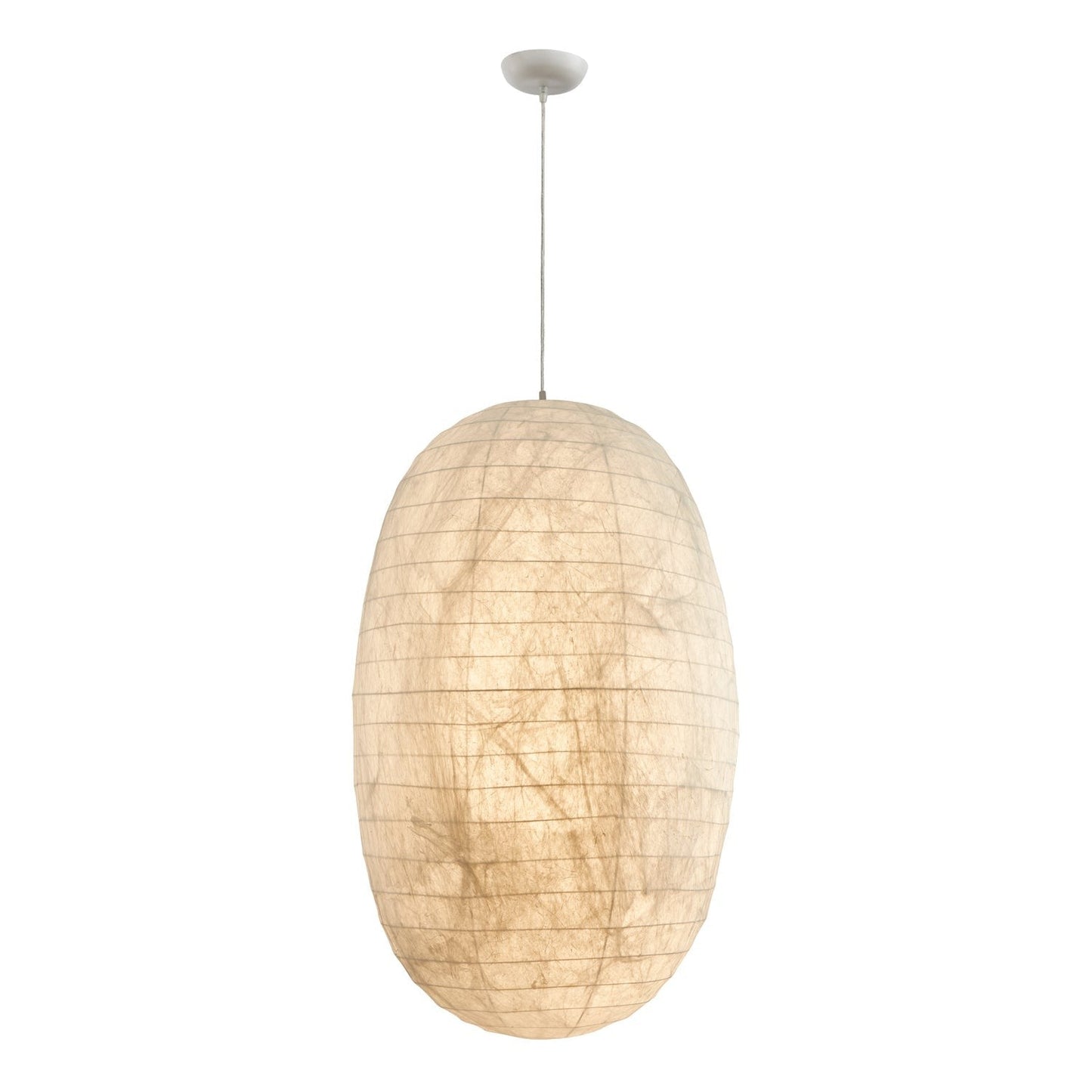 Natural Mulberry Silk Pendant Light Fixture