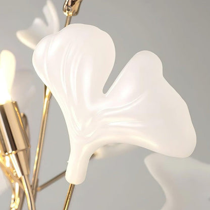 Nature-Inspired Ginkgo Leaf Floor Lamp – Ambient Lighting