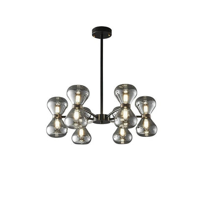 Nebula Modern Dark Glass Sphere Chandelier