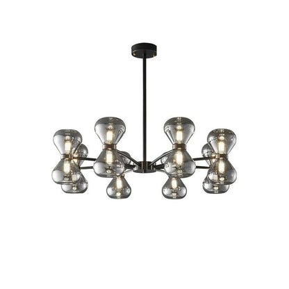 Nebula Modern Dark Glass Sphere Chandelier