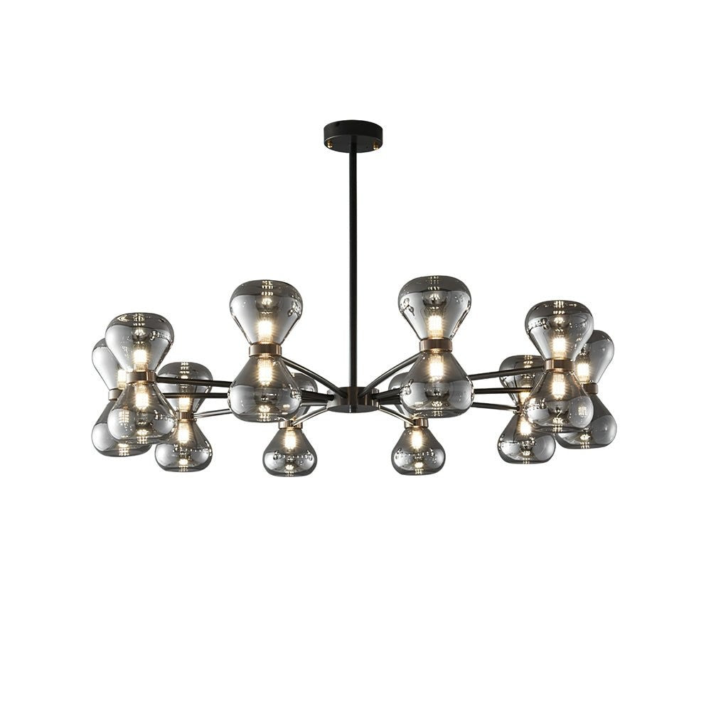 Nebula Modern Dark Glass Sphere Chandelier