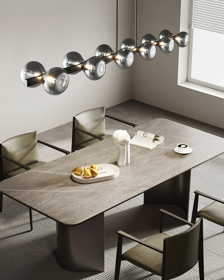 Nebula Modern Dark Glass Sphere Chandelier
