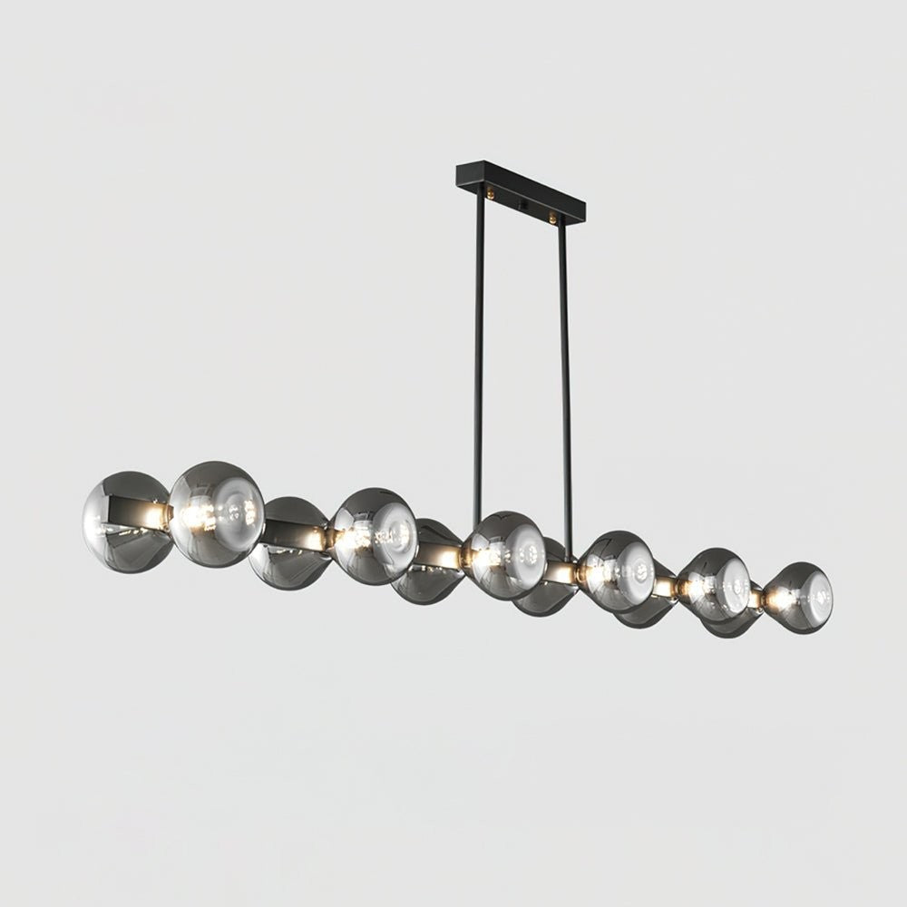 Nebula Modern Dark Glass Sphere Chandelier