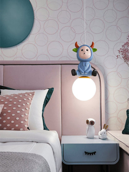 Nordic Toy Figurine Pendant Light for Kids’ Bedroom