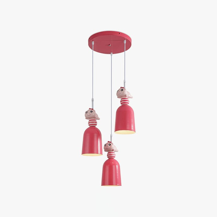 Nordic Toy Figurine Pendant Light for Kids’ Bedroom