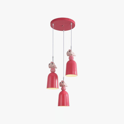 Nordic Toy Figurine Pendant Light for Kids’ Bedroom