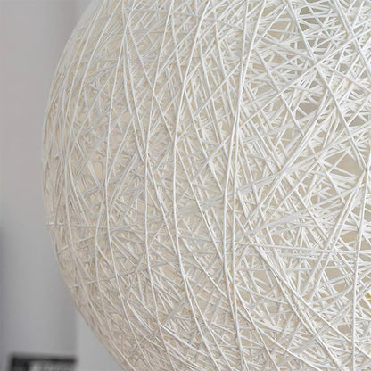 Organic Hemp Rattan Sphere Pendant Light