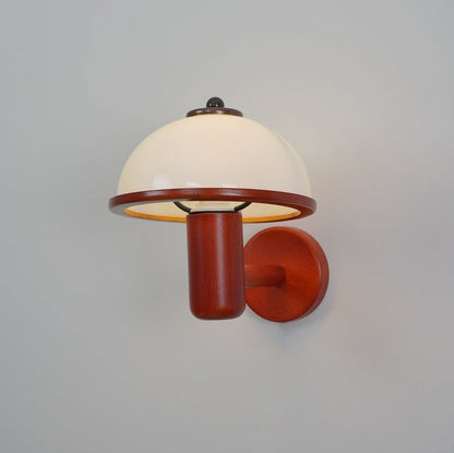 Organic Oak Mushroom Wall Lamp