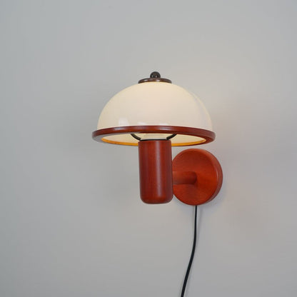 Organic Oak Mushroom Wall Lamp