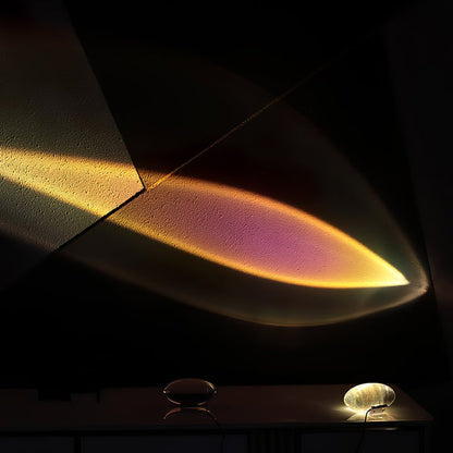 Oval Glass LED Table Lamp for Ambient Home Lighting