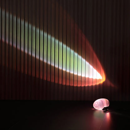 Oval Glass LED Table Lamp for Ambient Home Lighting