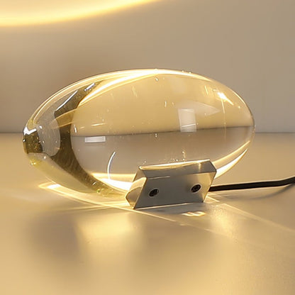 Oval Glass LED Table Lamp for Ambient Home Lighting