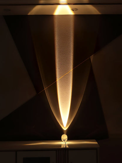 Oval Glass LED Table Lamp for Ambient Home Lighting