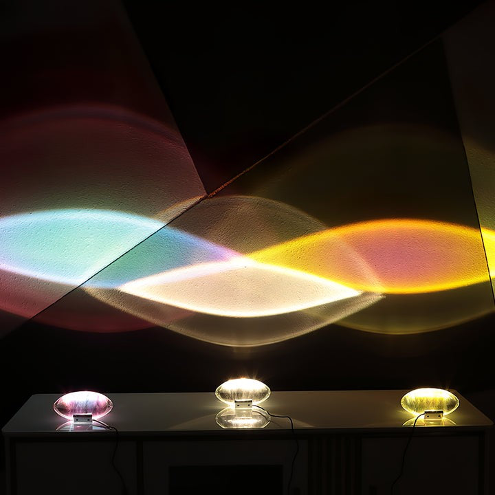 Oval Glass LED Table Lamp for Ambient Home Lighting