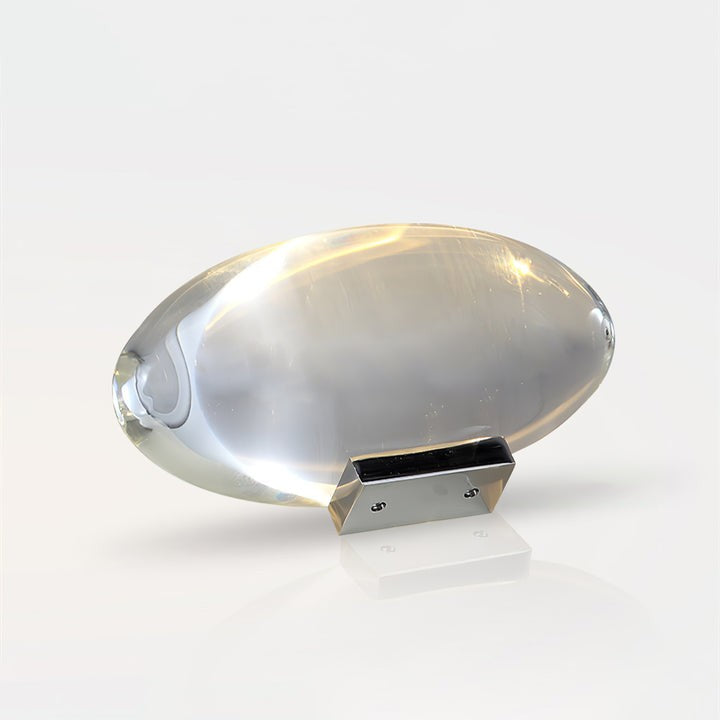 Oval Glass LED Table Lamp for Ambient Home Lighting