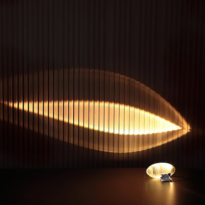 Oval Glass LED Table Lamp for Ambient Home Lighting