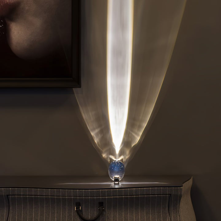 Oval Glass LED Table Lamp for Ambient Home Lighting
