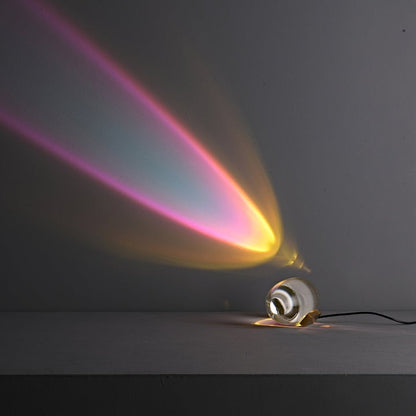 Oval Glass LED Table Lamp for Ambient Home Lighting