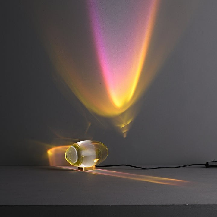 Oval Glass LED Table Lamp for Ambient Home Lighting