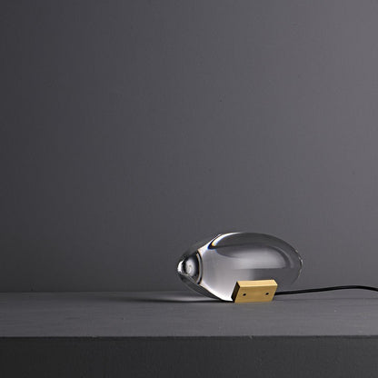 Oval Glass LED Table Lamp for Ambient Home Lighting