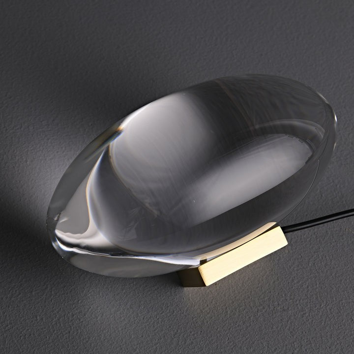 Oval Glass LED Table Lamp for Ambient Home Lighting