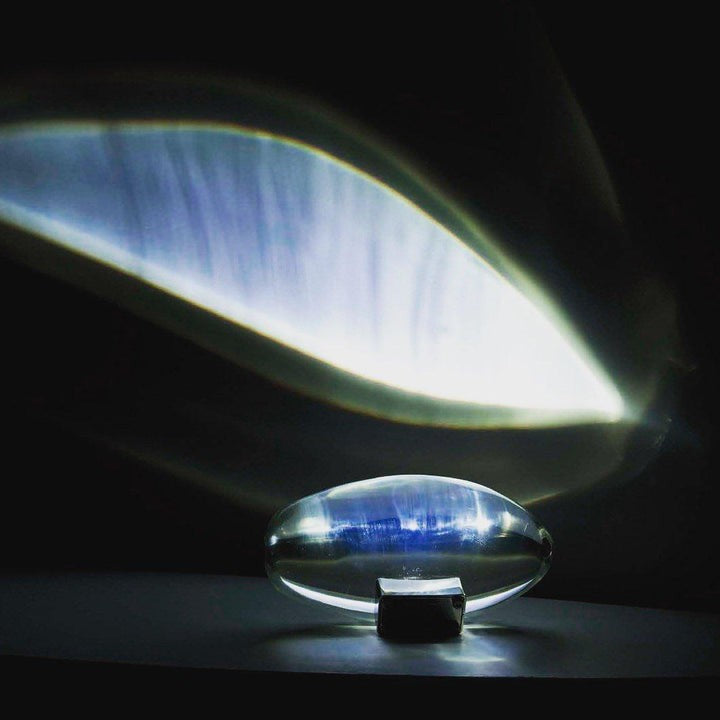 Oval Glass LED Table Lamp for Ambient Home Lighting